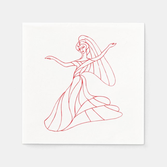 Danseuse Napkins Serviette (Vorderseite)
