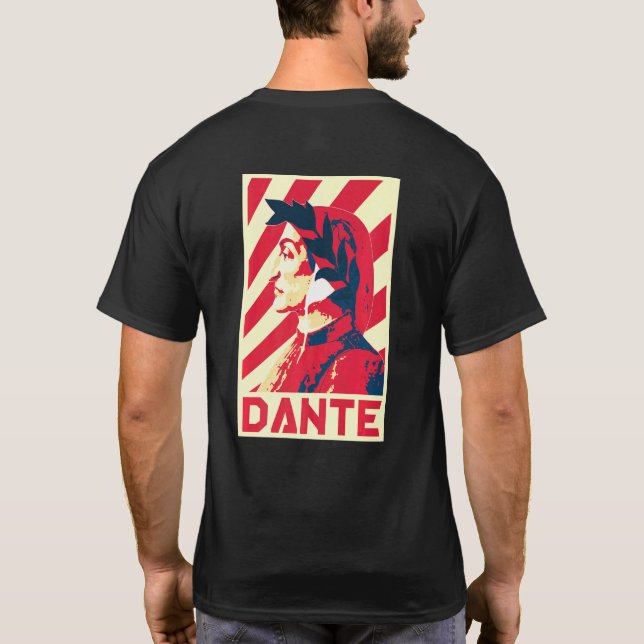 Dante Alighieri Famous Italian Poet And Writer T-Shirt (Rückseite)