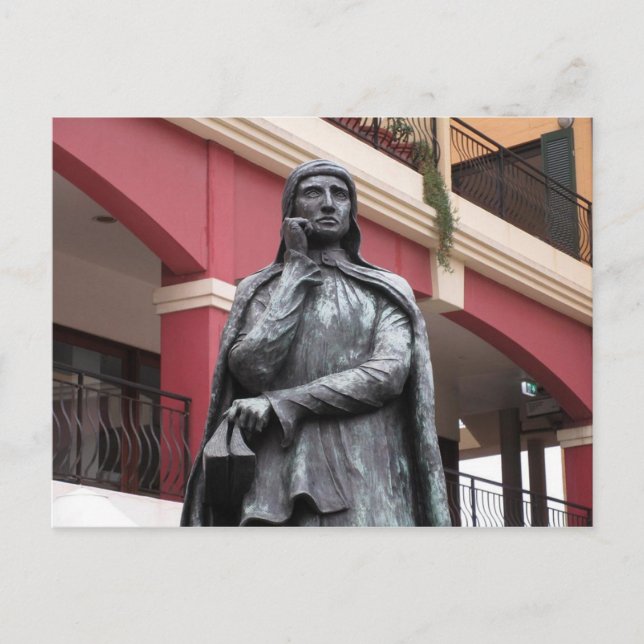 Dante Alighieri Statue in Leichhardt Postcard Postkarte (Vorderseite)