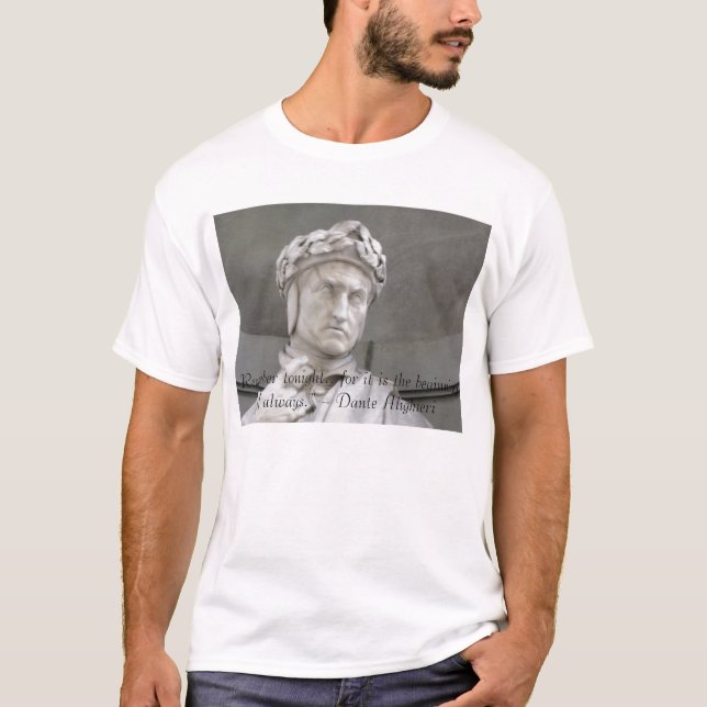 Dante- Alighierizitat auf T - Shirt (Vorderseite)