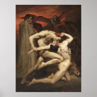 Dante and Virgil Gothic Vintag Art Print