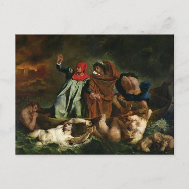 Dante and Virgil in the Underworld, 1822 Postkarte (Vorderseite)