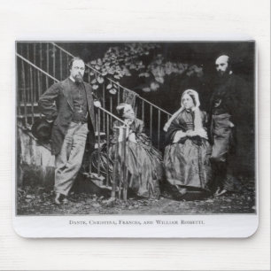 Dante, Christina, Frances und William Rossetti Mousepad