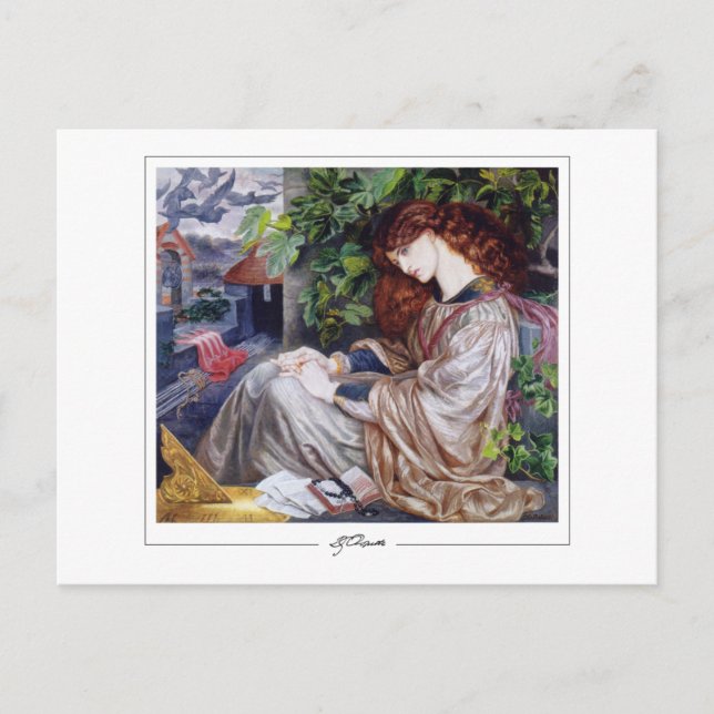 Dante Gabriel Rossetti #1 - Kunsthistorkarte Postkarte (Vorderseite)