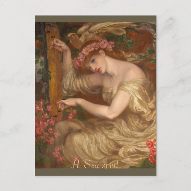 Dante Gabriel Rossetti, A sea-zell, 1875-1877 Postkarte (Vorderseite)