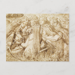 Dante Gabriel Rossetti - Design für Moxons Tennys Postkarte