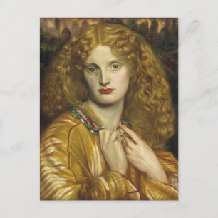 Dante Gabriel Rossetti: Helen von Troy Postkarte