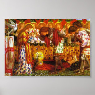 Dante Gabriel Rossetti malt Sir Galahad Poster