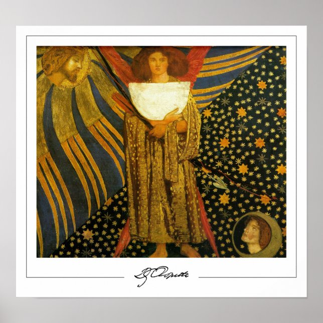 Dante Gabriel Rossetti Zedign Art Poster #125 (Vorne)