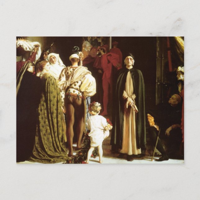 Dante im Exil Postkarte (Vorderseite)