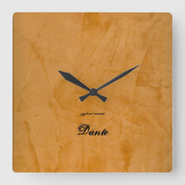 Dante Quadratische Wanduhr