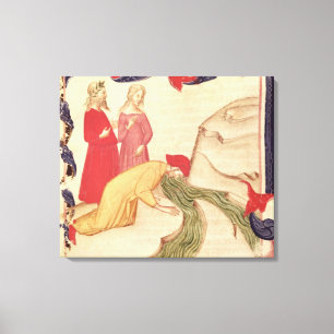 Dante reinigt sich vor der Einreise Leinwanddruck