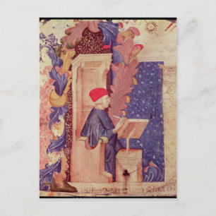 Dante schreibt "Die göttliche Komödie" Postkarte