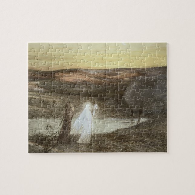 Dante und Beatrice, von "L'Estampe Moderne", publ Puzzle (Horizontal)