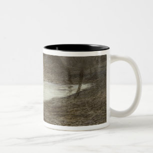 Dante und Beatrice, von "L'Estampe Moderne", publ Zweifarbige Tasse