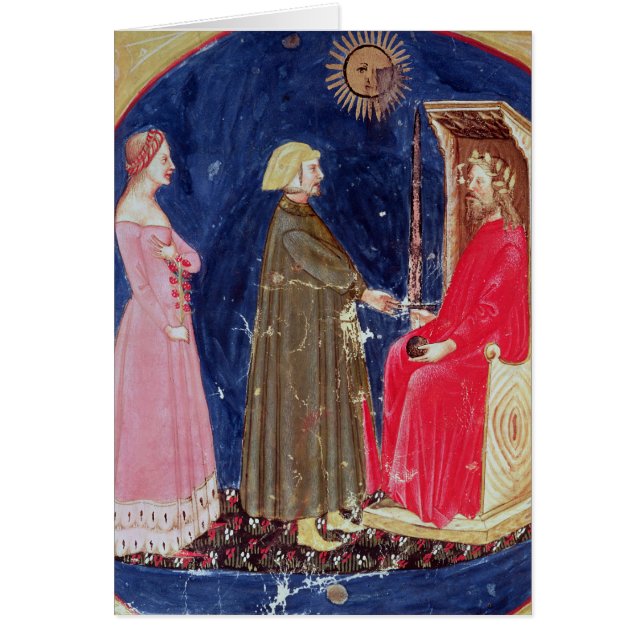 Dante und Beatrice vor Justinian (Vorne)