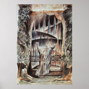 Dante und Virgil Eintritt in die Hölle Poster
