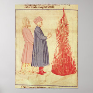 Dante und Virgil erkennen Ulysees Poster
