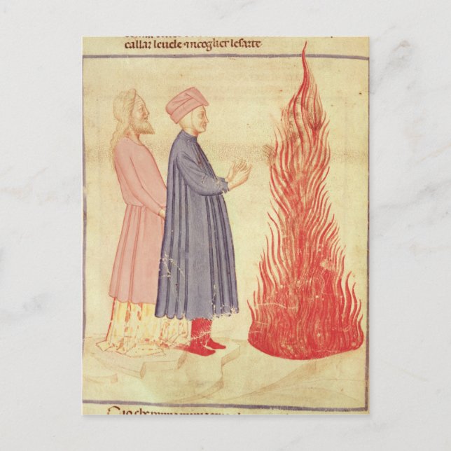 Dante und Virgil erkennen Ulysees Postkarte (Vorderseite)