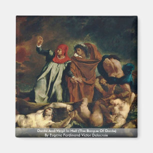 Dante und Virgil in der Hölle (der Barque von Magnet
