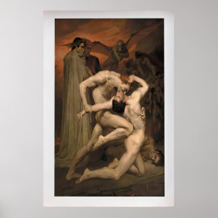 Dante und Virgil von William-Adolphe Bouguereau Poster