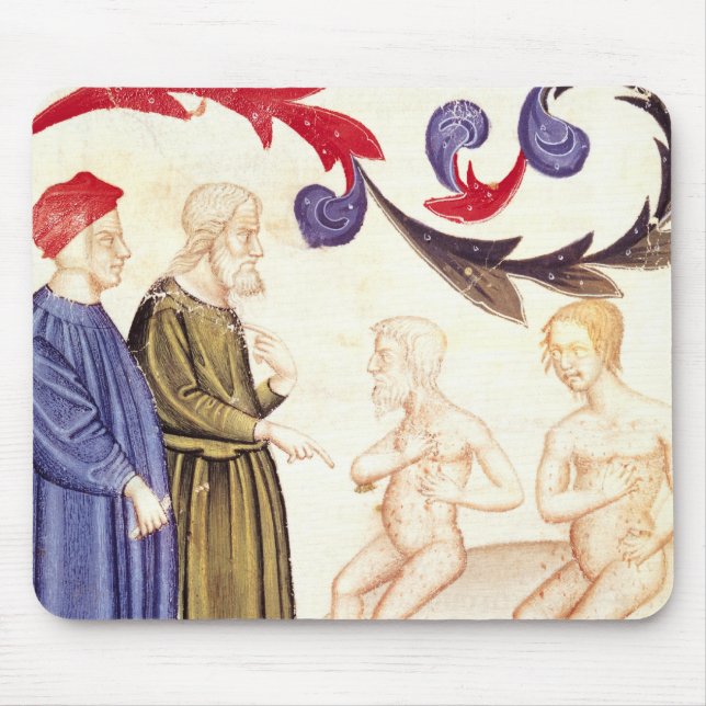 Dante, Virgil und Pest-geschlagen Mousepad (Vorne)