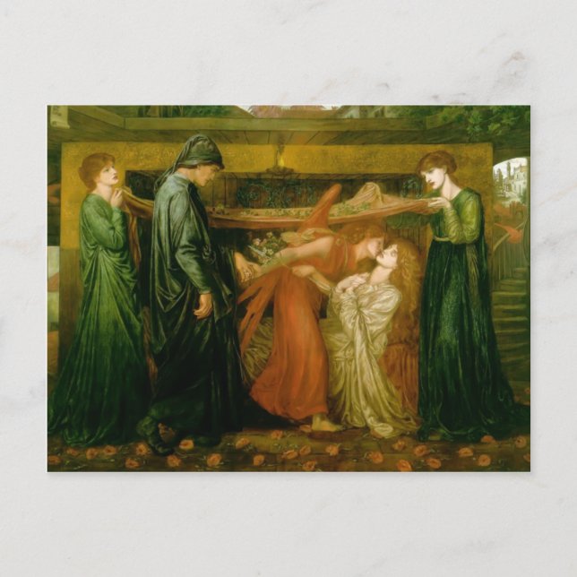 Dante's Dream von Dante Gabriel Rossetti Postkarte (Vorderseite)