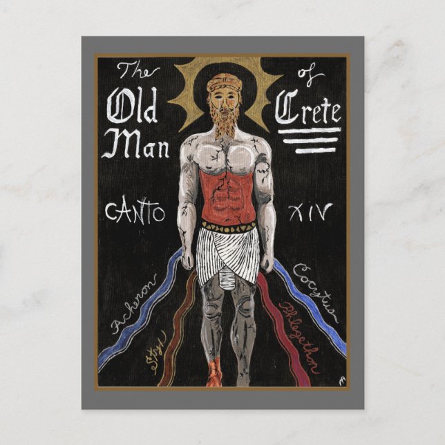 Dante's Inferno, Canto XIV Postkarte (Vorderseite)