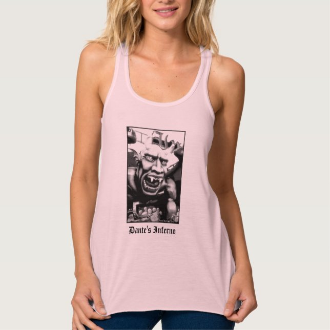 Dante's Inferno Ladys' Racerback Tank Top (Vorderseite)