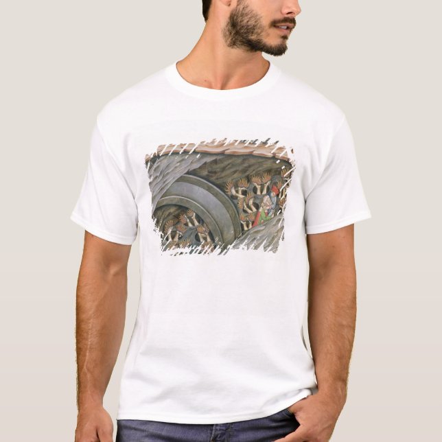 Dantes Inferno mit einem Kommentar T-Shirt (Vorderseite)