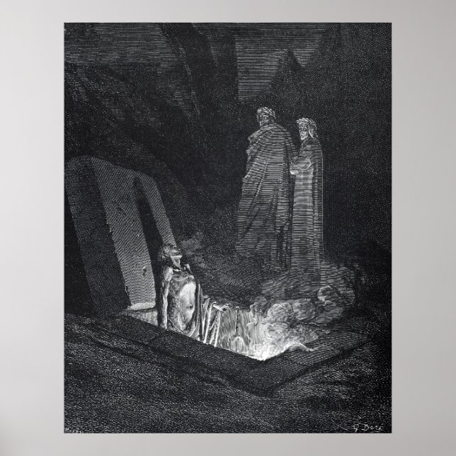 Dante's Inferno Poster von Gustave Dore (Vorne)