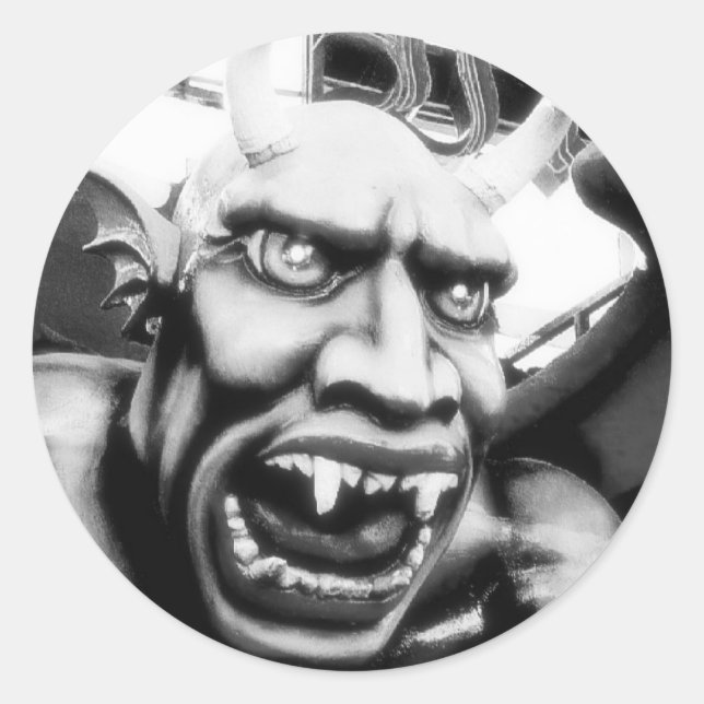 Dante's Inferno-Teufelskleber Runder Aufkleber (Vorderseite)