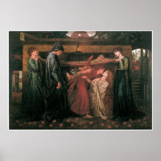 Dantes Traum zur Zeit des Todes von Beatrice Poster (Vorne)
