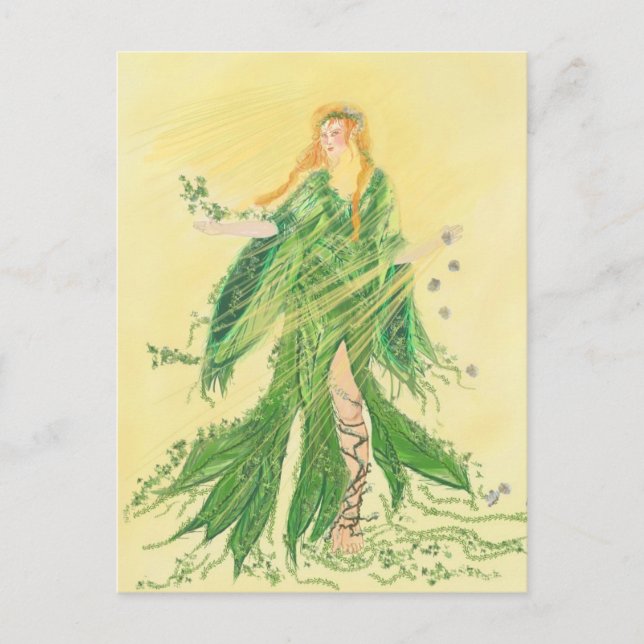 Danu - Déesse du Printemps Postkarte (Vorderseite)
