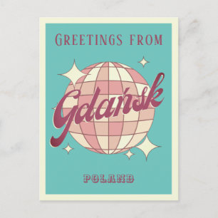 Danzig Danzig Polen Urlaub Retro Postkarte