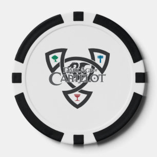 DAoC Knoten-Lehm-Poker-Chips, schwarzer Pokerchips
