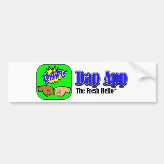 DAP APP TAGLINE AUTOAUFKLEBER (Vorne)