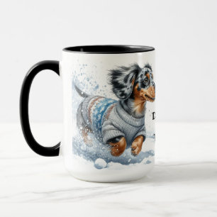 Dapfel Dackel Weihnachten Kaffee Tasse Cup