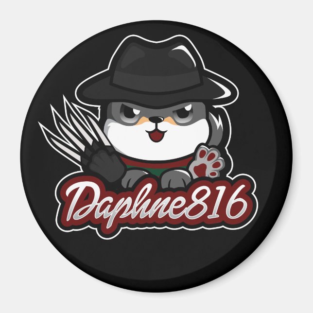 Daphne 816 Halloween Magnet - Black (Vorne)