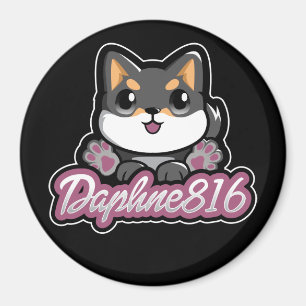 Daphne 816 Magnet - Schwarzes