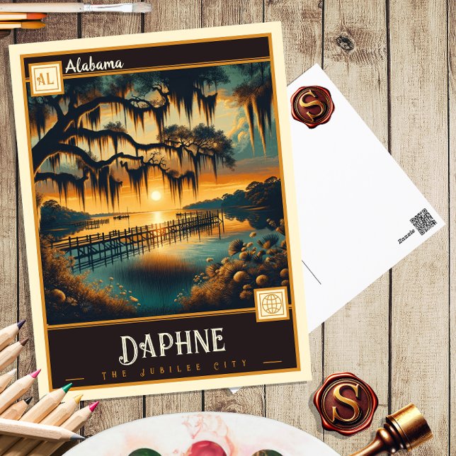 Daphne, Alabama | VINTAG Postkarte (Von Creator hochgeladen)