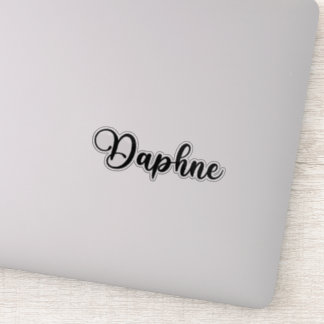 Daphne Name - Handgeschriebene Kalligrafie Aufkleber
