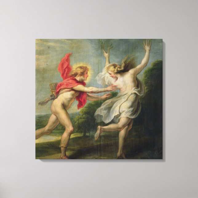 Daphne und Apollo (Öl) Leinwanddruck (Vorderseite)