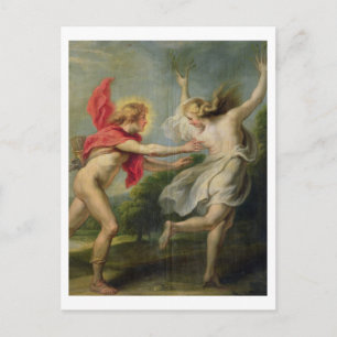 Daphne und Apollo (Öl) Postkarte