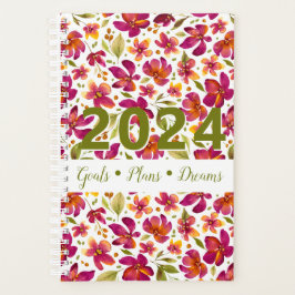Daphne Watercolor Floral 2024 Anpassbar Planer