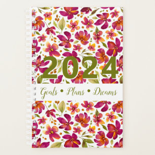 Daphne Watercolor Floral 2024 Anpassbar Planer