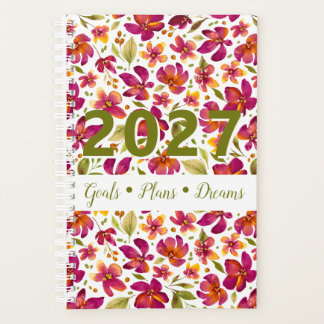 Daphne Watercolor Floral 2027 Anpassbar Planer