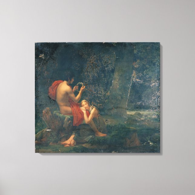 Daphnis und Chloe, 1824-25 Leinwanddruck (Vorderseite)