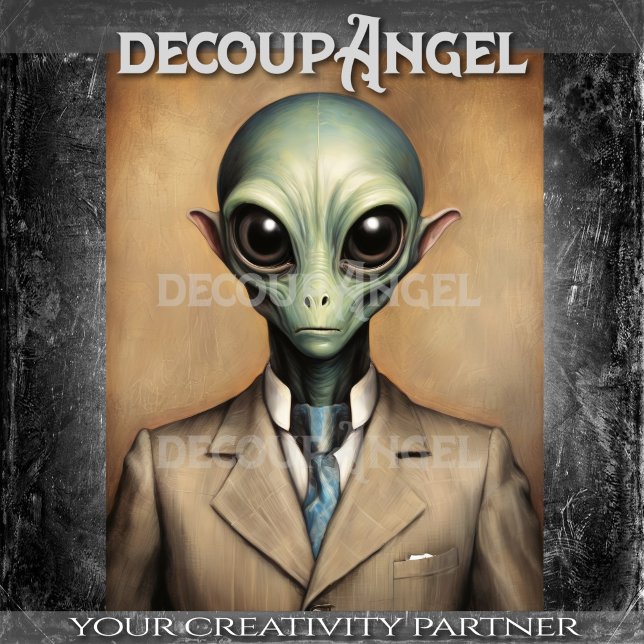 Dapper Alien Decoupage Seidenpapier (Von Creator hochgeladen)
