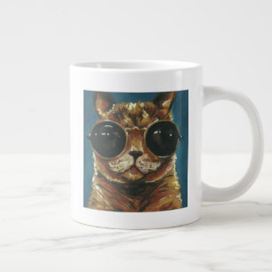 Dapper Animal   Kitty in Sonnenbrille Jumbo-Tasse